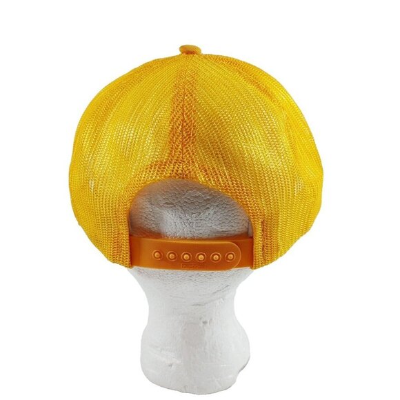 Tillsonburg Flying Club Vintage 70s  Trucker Hat Snapback Back Yellow Cap - Picture 4 of 6